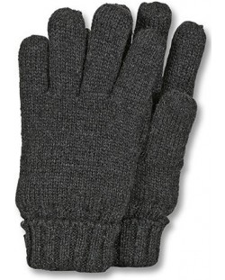 Детски плетени ръкавици Sterntaler - 5-6 години, тъмносиви