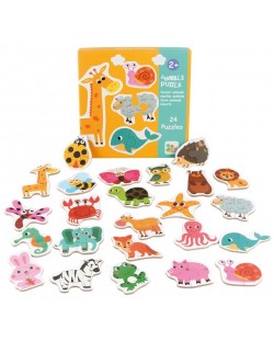 Детски пъзел Andreu toys - Животни, 23 броя