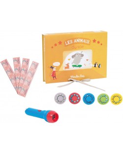 Детска играчка Moulin Roty - Кутия за приказки с животни