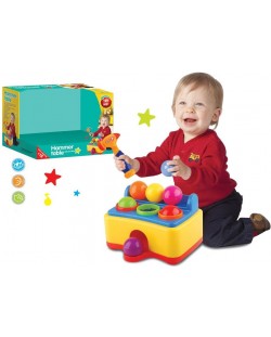 Детска игра Hammer Table - С чукче и 6 топчета 