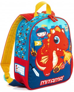 Детска раница с две лица Mitama Spinny - Dragon-Fireman