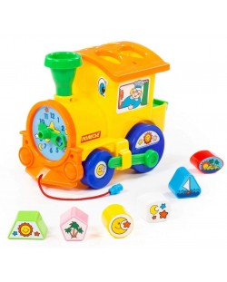 Детска играчка Polesie Toys - Сортер локомотив