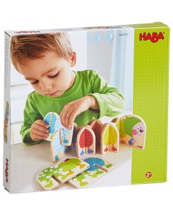 Детска дървена игра Haba - Цветна гъсеничка