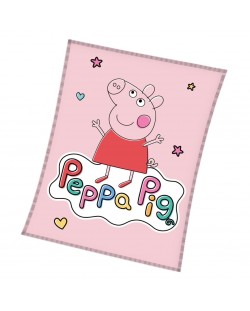 Детско одеяло Sonne - Peppa Pig Happy,  110 x 140 cm