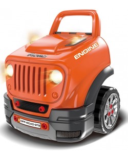 Детски интерактивен автомобил Buba - Motor Sport, оранжев