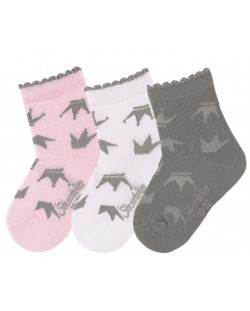 Детски чорапи за момиче Sterntaler, - 17/18, 6-12 месеца, 3 чифта