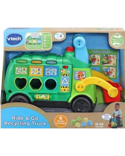 Детска играчка Vtech - Интерактивен камион за рециклиране