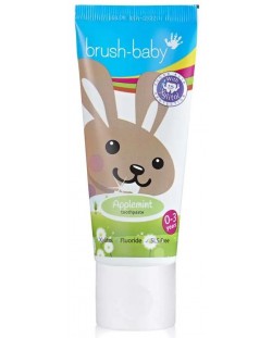 Детска паста за зъби Brush Baby - Applemint, Заек, 50 ml