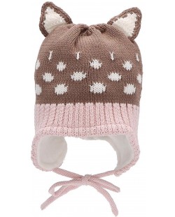 Детска плетена шапка Sterntaler - Коте, 51 cm, 18-24 месеца