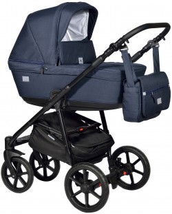 Комбинирана детска количка 2в1 Baby Giggle - Broco, тъмносиня