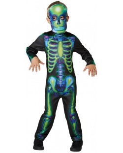 Детски карнавален костюм Rubies - Neon Skeleton, размер L