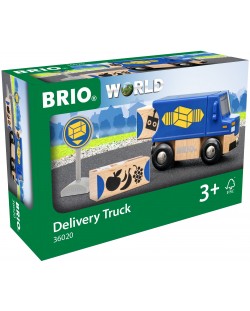 Детски комплект Brio World - Камионче за доставки