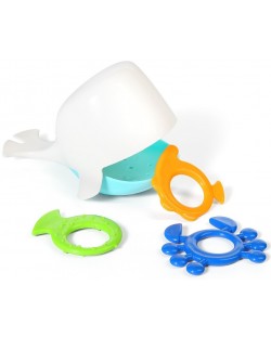 Детска играчка за баня Babyono - Whale kiper, бяла