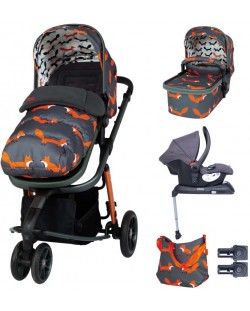 Детска количка с аксесоари Cosatto Giggle 3 - Charcoal Mister fox