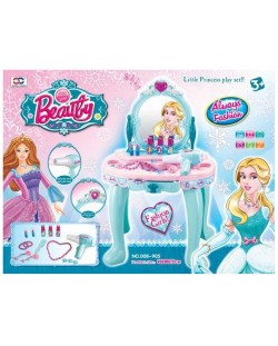 Детска тоалетка с аксесоари Raya Toys -  Ледена принцеса