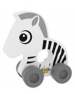 Детска играчка Thinkle Stars - Моята първа количка - Зебра