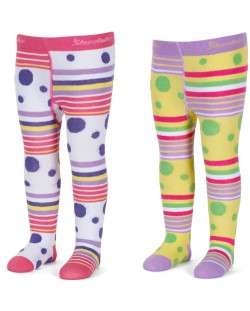 Детски памучни чорапогащници Sterntaler - 2 броя, 74 cm, 6-7 месеца