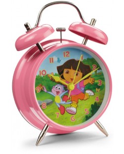 Детски будилник Nickelodeon - Дора изследователката, Ø 10cm