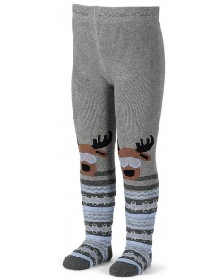 Детски термо чорапогащник Sterntaler - на еленчета, 68 cm, 4-5 месеца