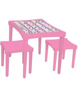 Детска маса с два стола Pilsan, розова