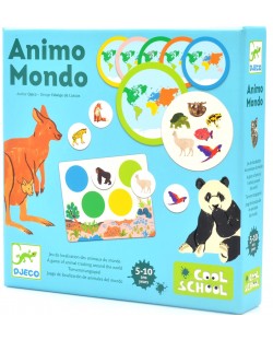 Детска игра с карти Djeco - Животните по света