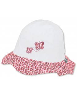 Детска лятна шапка с UV 30+ защита Sterntaler - С пеперуди, 55 cm, 4-7 години