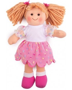 Детска играчка Bigjigs - Мека кукла Дарси, 25 cm