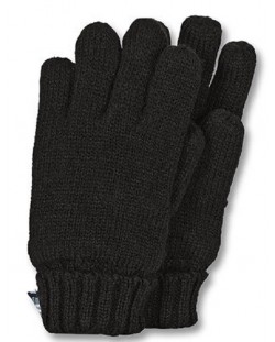 Детски плетени ръкавици Sterntaler - 9-10 години, черни