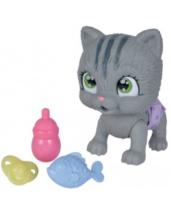 Детски комплект Simba Toys - Бебе коте с памперс