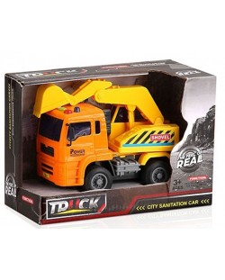 Детска играчка Ocie The Feel of Real - Камион с кран, звук и светлина
