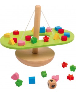 Детска дървена игра Small Foot - Корабче за баланс, 26 части