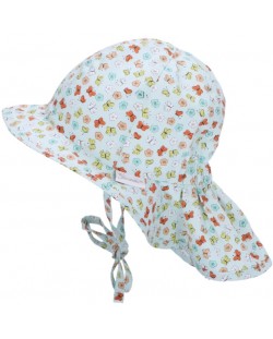 Детска лятна шапка с UV 50+ защита Sterntaler - С пеперудки, 43 cm, 5-6 месеца