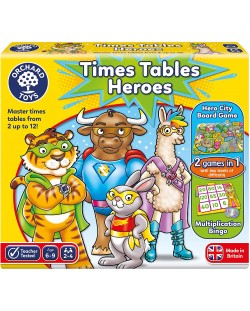 Детска игра Orchard Toys - Герои на таблицата за умножение 