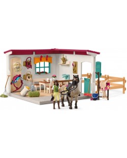 Детски игрален комплект Schleich Horse Club - Стая за почивка в конюшнята