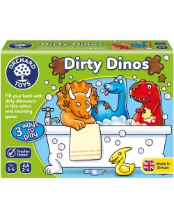 Детска образователна игра Orchard Toys - Мръсни динозаври