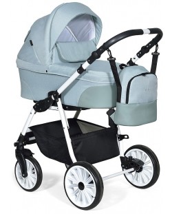 Комбинирана детска количка 3в1 Baby Giggle - Alpina, зелена