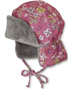Детска зимна шапка ушанка Sterntaler - За момичета, 45 cm, 6-9 месеца
