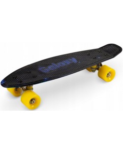 Детски скейтборд Qkids - Galaxy, черен графит