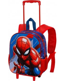 Детска раница на колела Karactermania Spider-Man - Skew, 3D