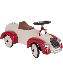 Детска кола за бутане Goki, бежово-червена