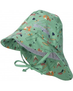 Детска шапка за дъжд Sterntaler - С връзки и светлоотразително лого, 53 cm
