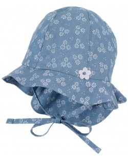 Детска шапка с UV 50+ защита Sterntaler - На цветчета, 51 cm, 18-24 месеца