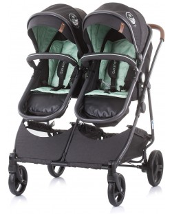 Детска количка за близнаци Chipolino - ДуоСмарт, мента