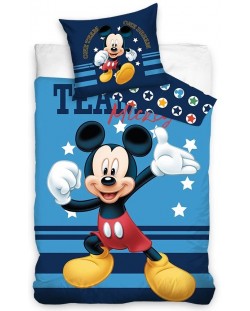 Детски спален комплект Sonne Home - Mickey Mouse, 2 части