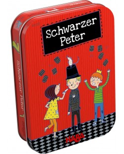 Детска игра Haba - Черен Петър, в метална кутия