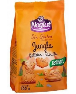 Детски бисквити Noglut - Джунгла, без глутен, без лактоза, без яйца, 100 g