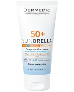 Dermedic Sunbrella Слънцезащитен крем, за мазна и комбинирана кожа, SPF 50+, 50 ml