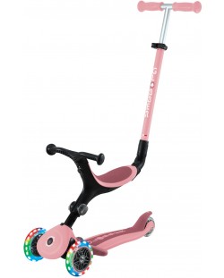 Детска тротинетка 3 в 1 Globber - Go Up Active Lights, розова