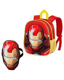 Детска раница Karactermania Iron Man - Armour, 3D, с маска
