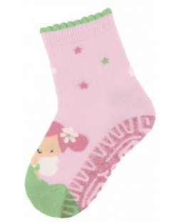 Детски чорапи със силиконова подметка Sterntaler - За момичета, 27/28 размер, 4-5 години